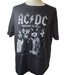 AC/DC Black Graphic Tee Size 2X